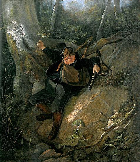 Jagdungluck, Carl Spitzweg